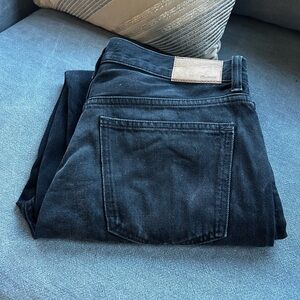 Madewell petite low slung straight jeans in kent wash
